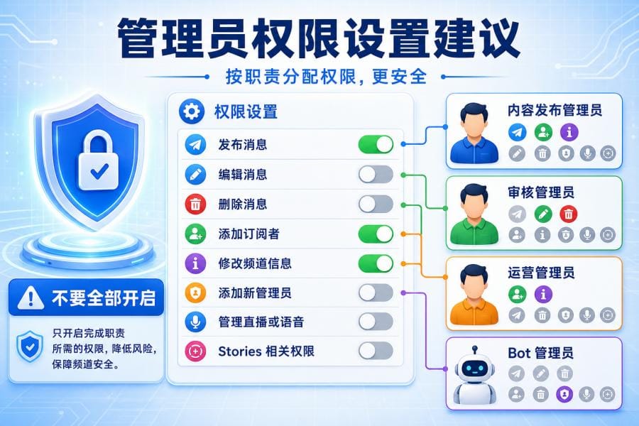 Telegram 频道管理员安全检查