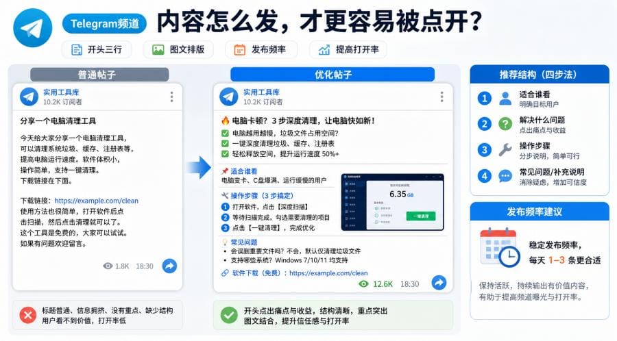 Telegram频道怎么提高阅读量？新手可用的运营、互动和推广方法 配图 2