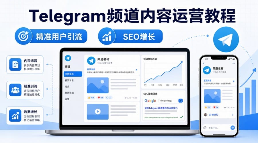 Telegram频道如何用内容吸引精准用户?新手内容运营与引流教程