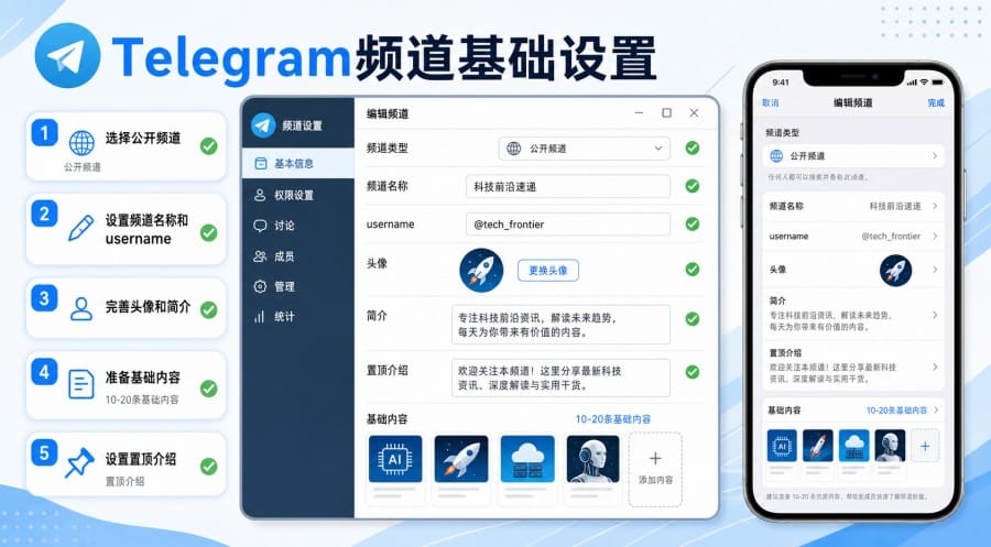 Telegram频道怎么涨粉?新手从0做到1000订阅的实用方法 配图 1