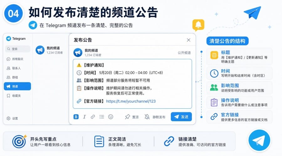Telegram 频道可以做公告通知吗?新手设置与运营方法 body image 3