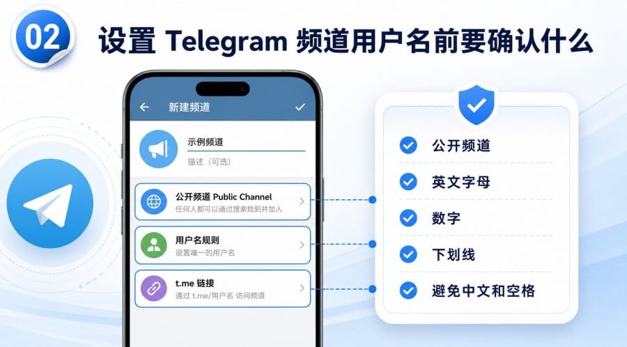 Telegram 频道用户名怎么设置？ - step 1