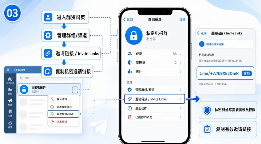 Telegram 频道链接怎么复制和分享? - step 2