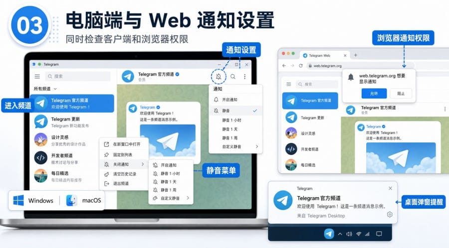 Telegram 频道消息提醒怎么设置 - 配图 2
